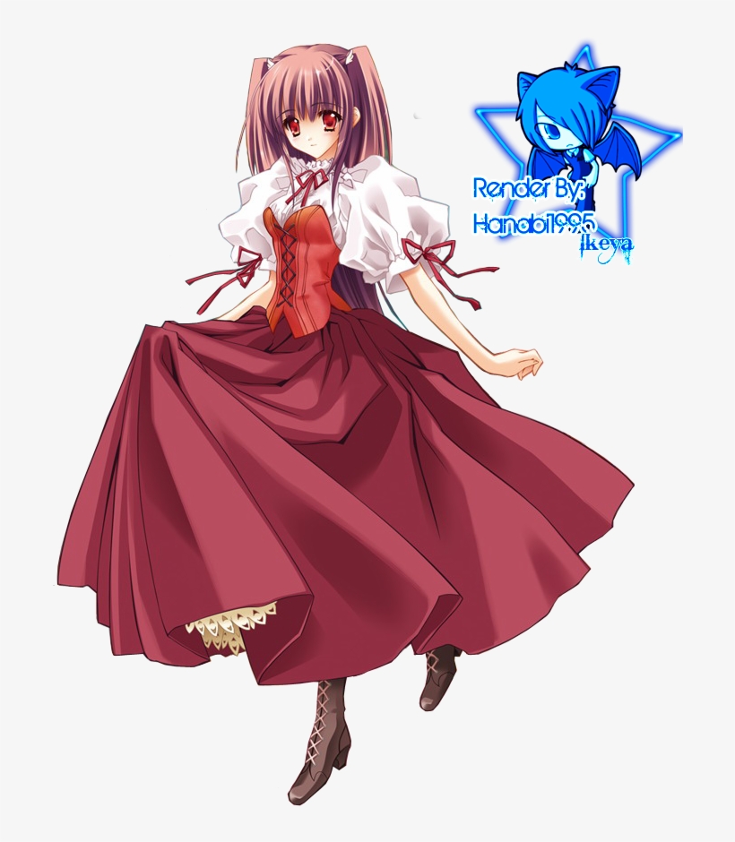 Anime Girl Dress Render, transparent png download