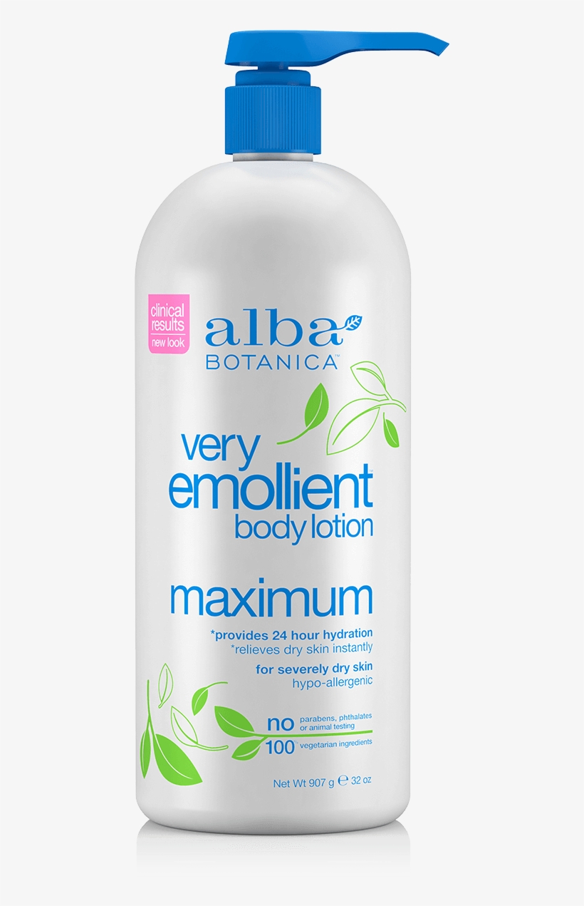 32 Oz12 Oz - Alba Botanica Very Emollient Body Lotion, transparent png download