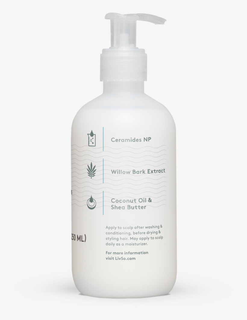 Livso Moisturising Lotion Bottle Back Label - Lotion, transparent png download