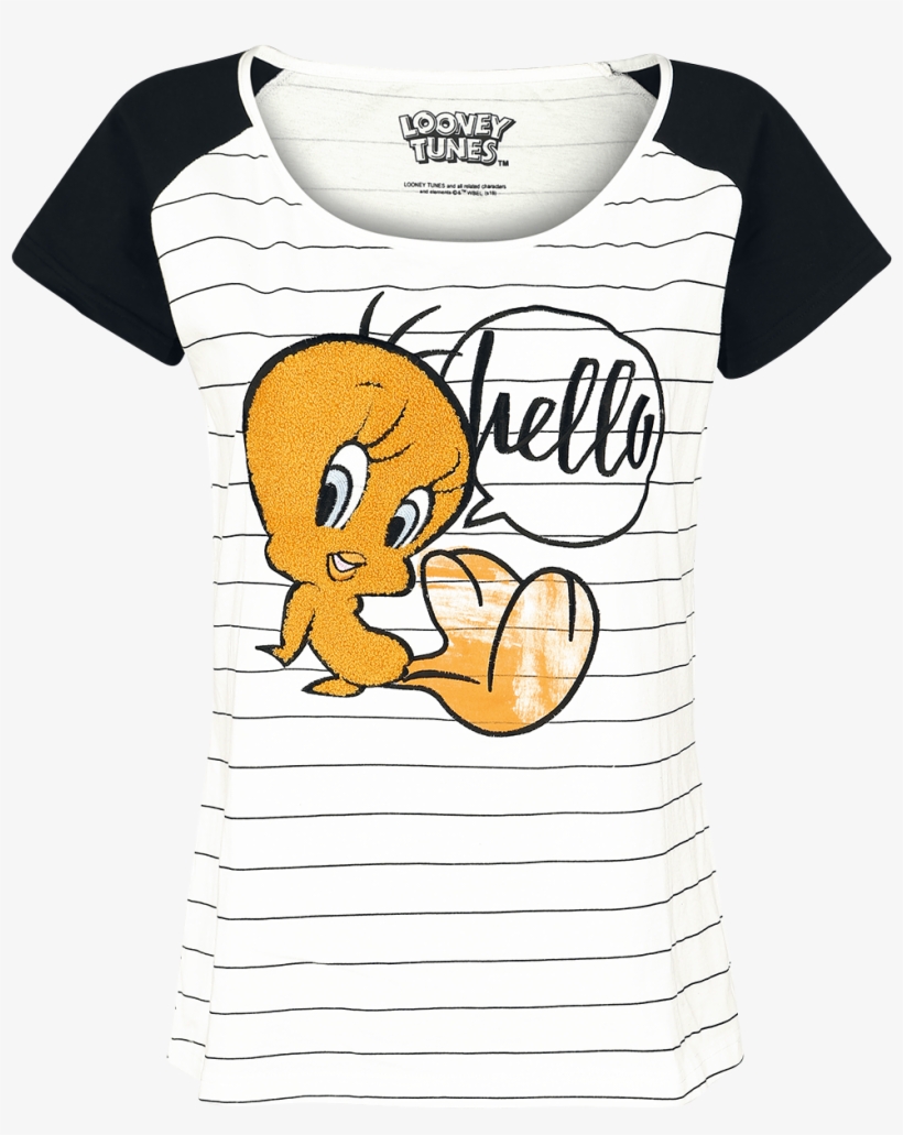 Looney Tunes - Tweety - Girls Shirt - White - T-shirt, transparent png download