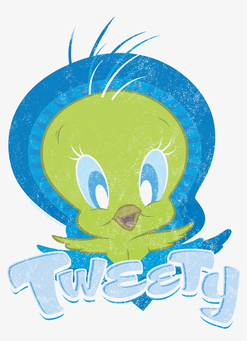 Looney Tunes Tweety Swirl Women's T-shirt - Cartoon, transparent png download
