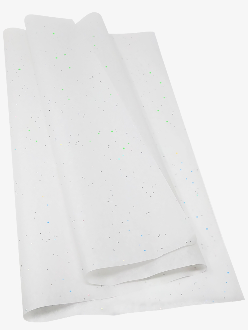 White Sparkle Glitter Tissue Paper - Paper, transparent png download