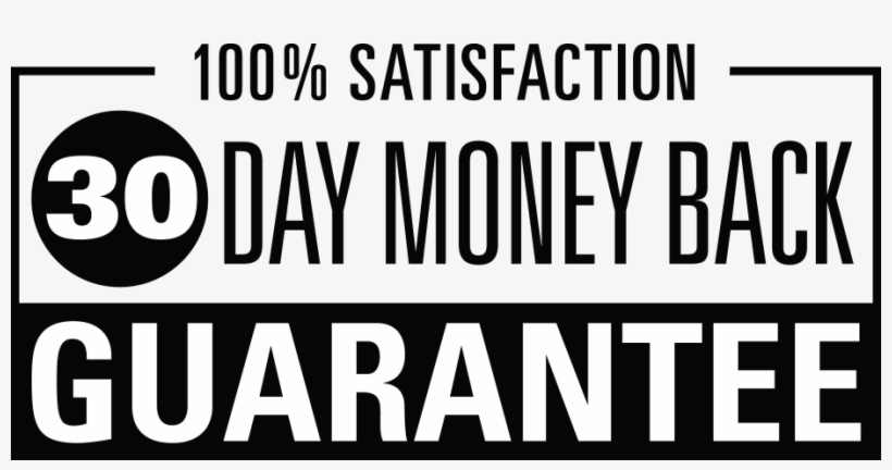 30day Mbg - 30 Days Money Back Guarantee Black, transparent png download