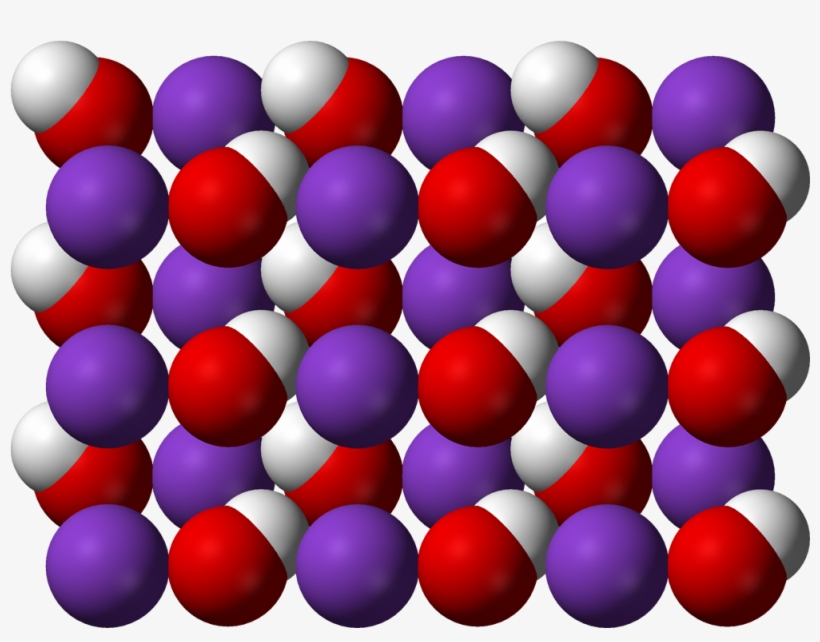 Potassium Hydroxide Xtal 3d Vdw - Potassium Hydroxide 3d, transparent png download
