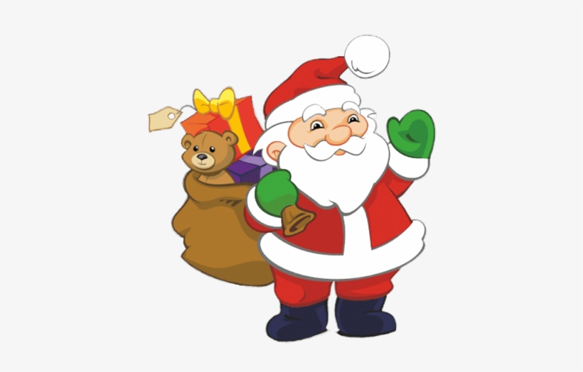 Small Frame With Santa Claus Father Christmasclipart