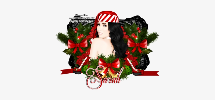 Naughty Mrs Claus By - Floral Design, transparent png download