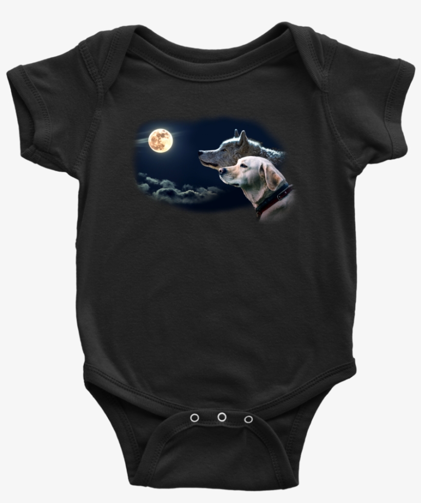 Labrador Wild At Heart Wolf Full Moon Baby Bodysuit - Wolves Calendar 2016: 16 Month Calendar, transparent png download