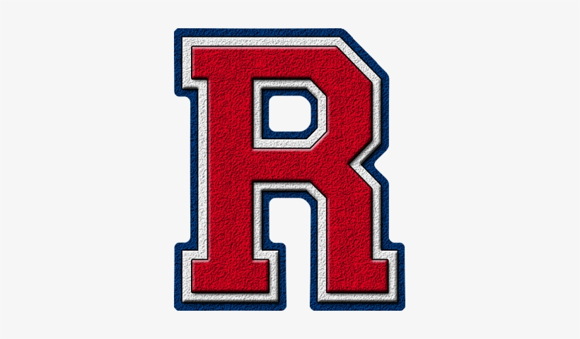 Cardinal Red White Royal Blue Varsity Letter R Hollister Haybalers Transparent Png 327x400 Free Download On Nicepng
