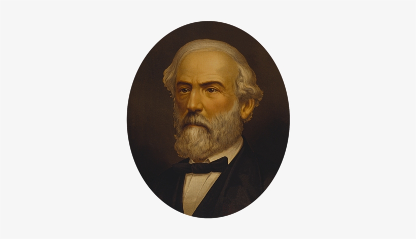 Robert E - Poster: Images' Vintage Civil War Painting Of General, transparent png download