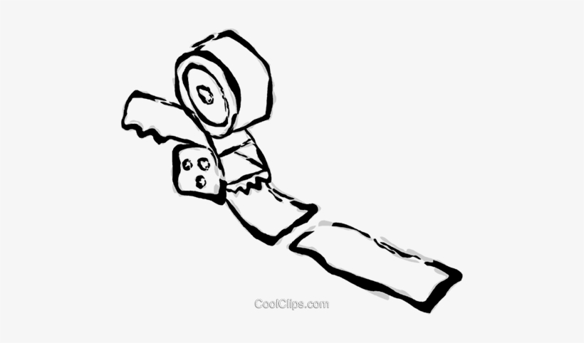 Tape Gun Royalty Free Vector Clip Art Illustration - Illustration, transparent png download