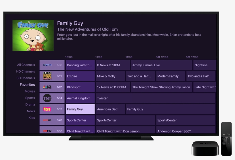 Channels App On Apple Tv - Hdhomerun App Apple Tv, transparent png download