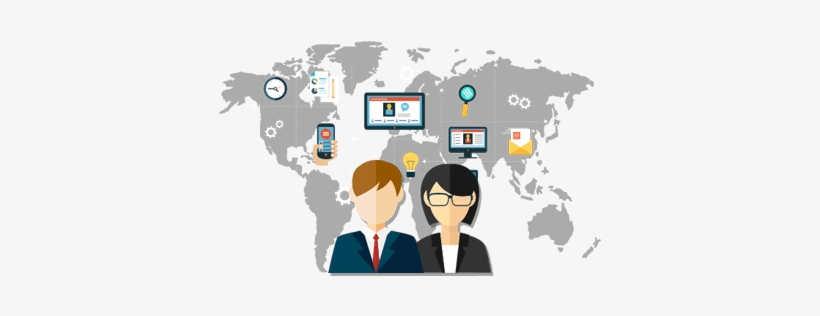 Business Solutions - World Map, transparent png download