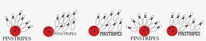 These 5 Images Were My Interpretation Of What Pinstripes - Ten-pin Bowling, transparent png download