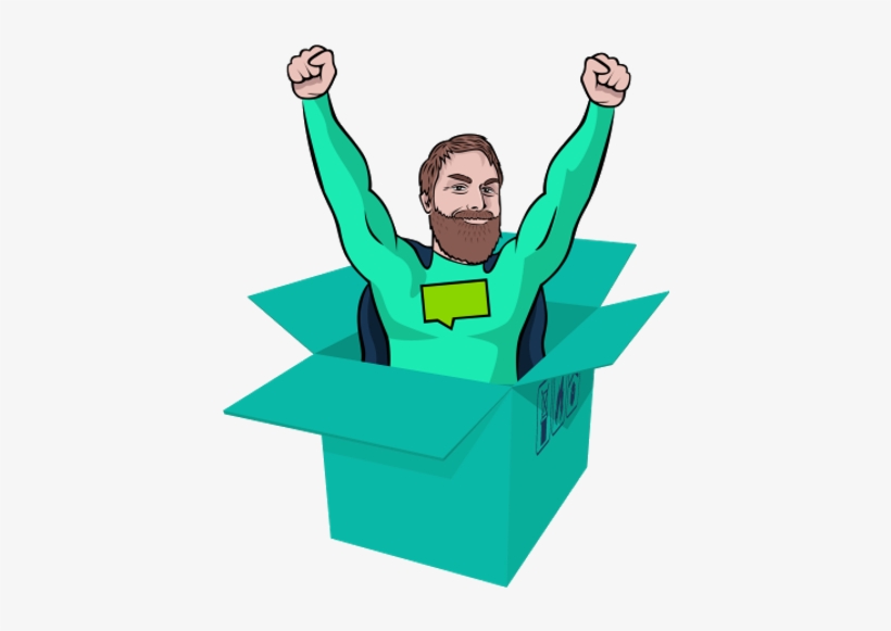 When You Think Outside The Box, You're More Able To - Thinking Outside The Box Person, transparent png download