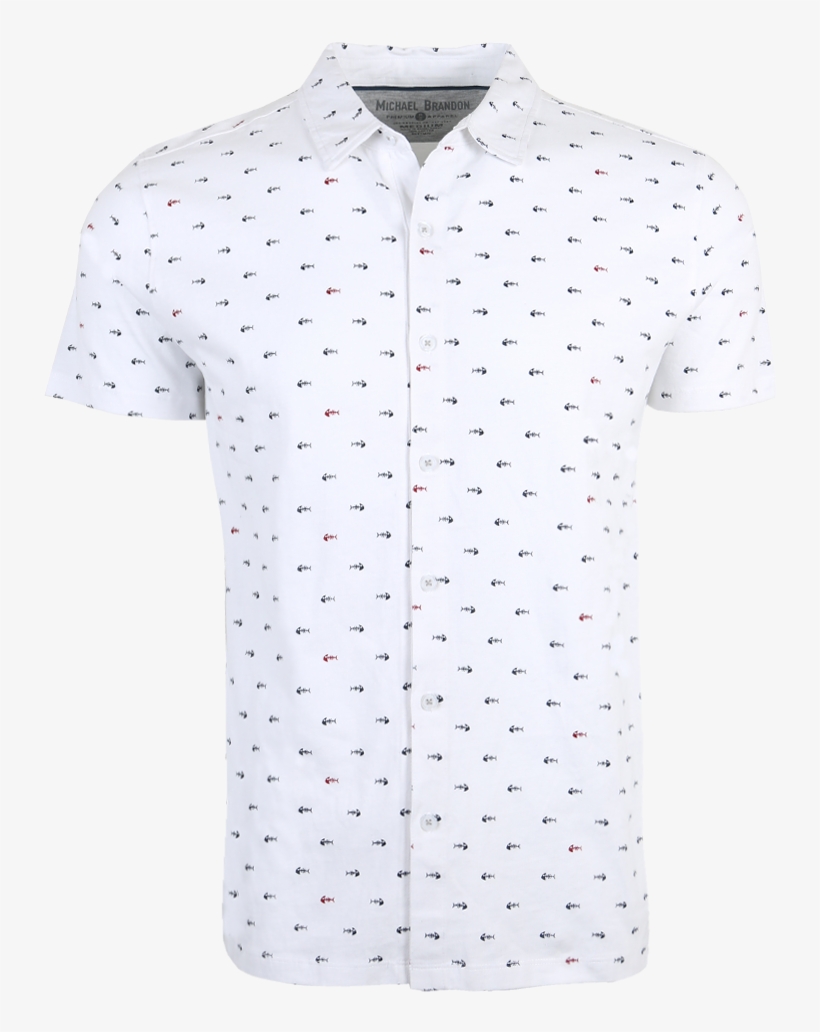 The Fish Bone Full-placket Polo - Placket, transparent png download