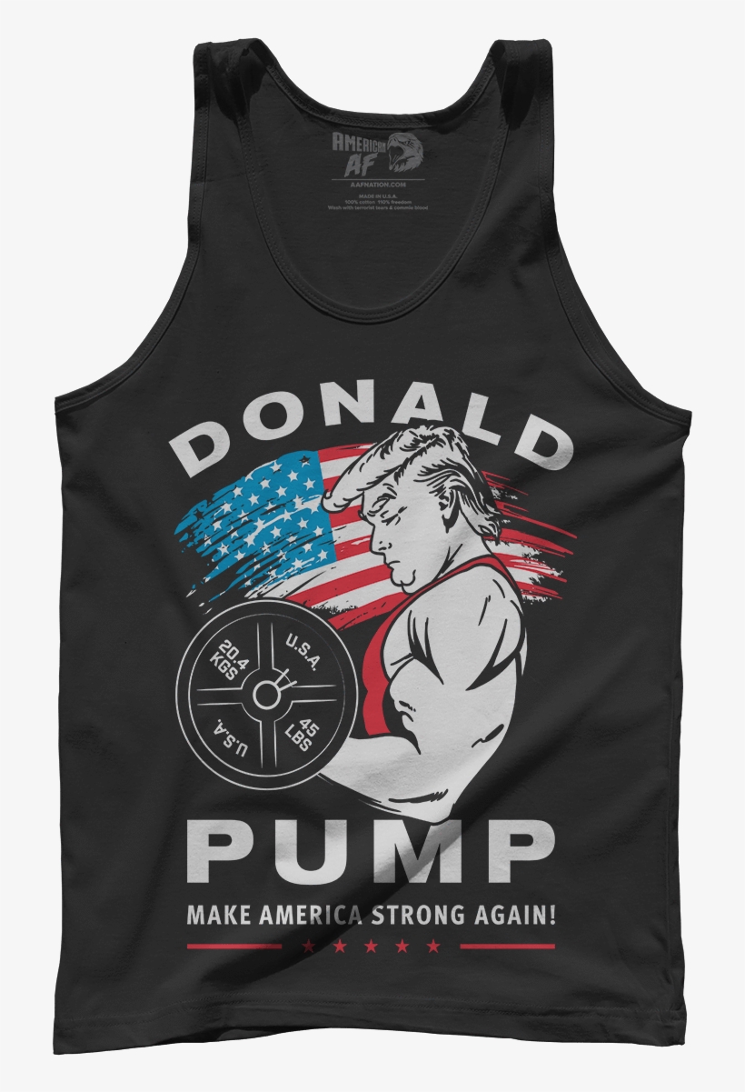 417kib, 1200x1200, Donald Pump Men S Tank Black 0f6cc3bd - Donald Pump Shirt, transparent png download