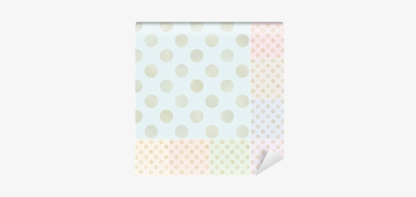 Seamless Gold Polka Dots Pattern Wall Mural • Pixers® - Polka Dot, transparent png download