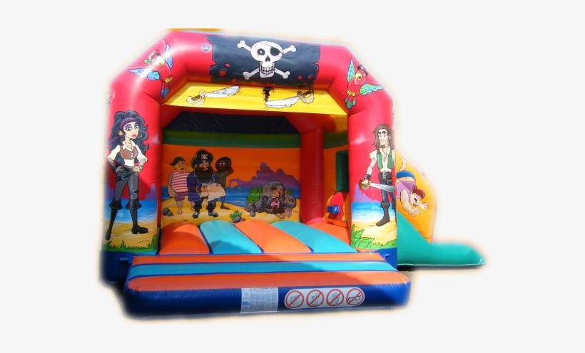 Pirates 'n' Bucaneers Combined Bouncy Castle & Slide - Inflatable Castle, transparent png download