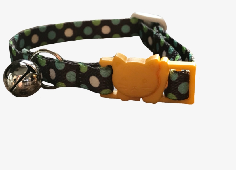 Breakaway Polka Dots Cat Collar, Gold - Strap, transparent png download