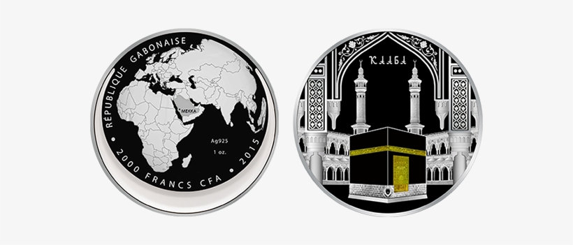 Coin Kaaba Silver Proof 1 Oz Gabon 2000 Francs Cfa - Fresh Water On Earth, transparent png download