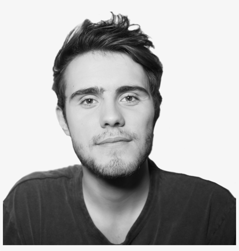Alfie Deyes Bw Face - Alfie Deyes, transparent png download
