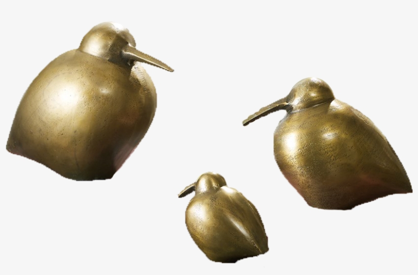 Madison Park Signature Dunet Brass Kiwi Bird Large,, transparent png download