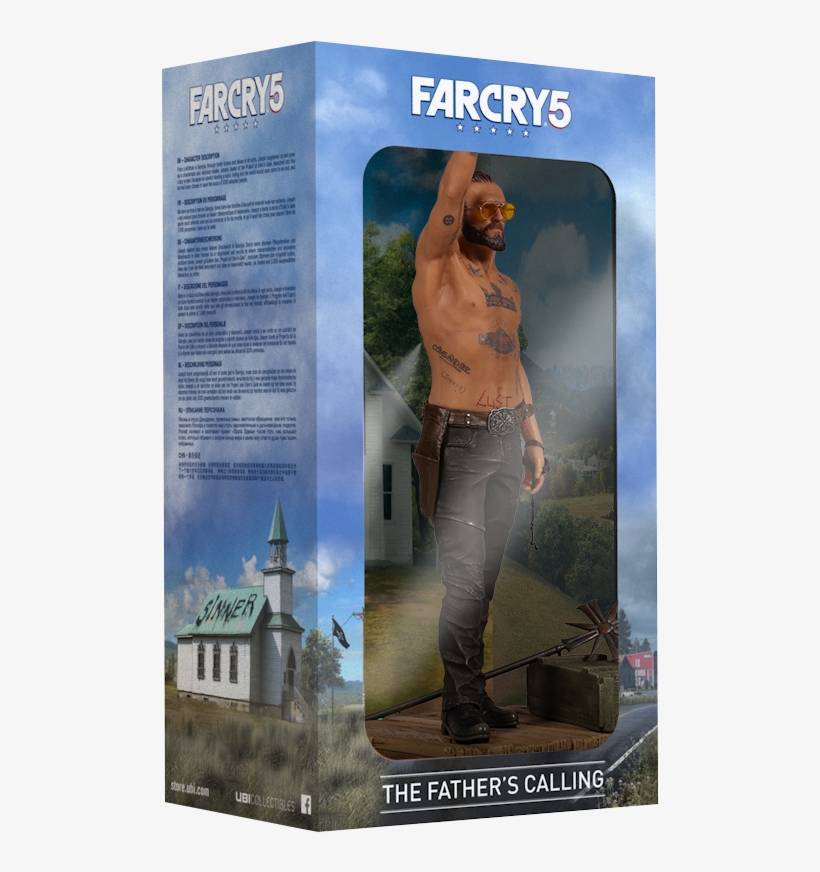 Fc5 Packshot Jospeh Figurine Ubicollectibles 3d 1515517256 - Figurine Far Cry 5, transparent png download