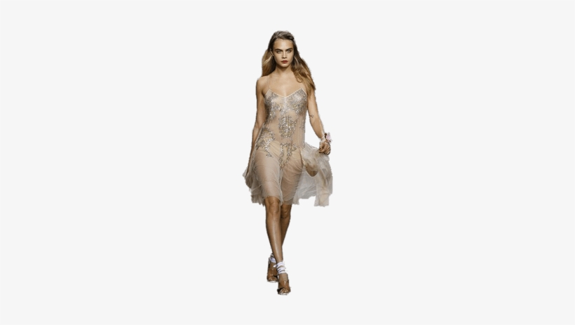 Cara Delevigne Catwalk - Fashion Model Catwalk Png, transparent png download