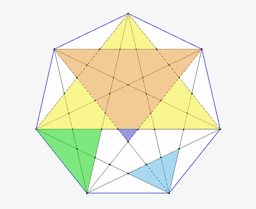 Working Out The Similarities Of These Triangles You - Heptagram In Metatrons Cube, transparent png download