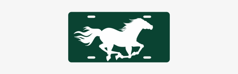 Running Horse License Plate - Mane, transparent png download
