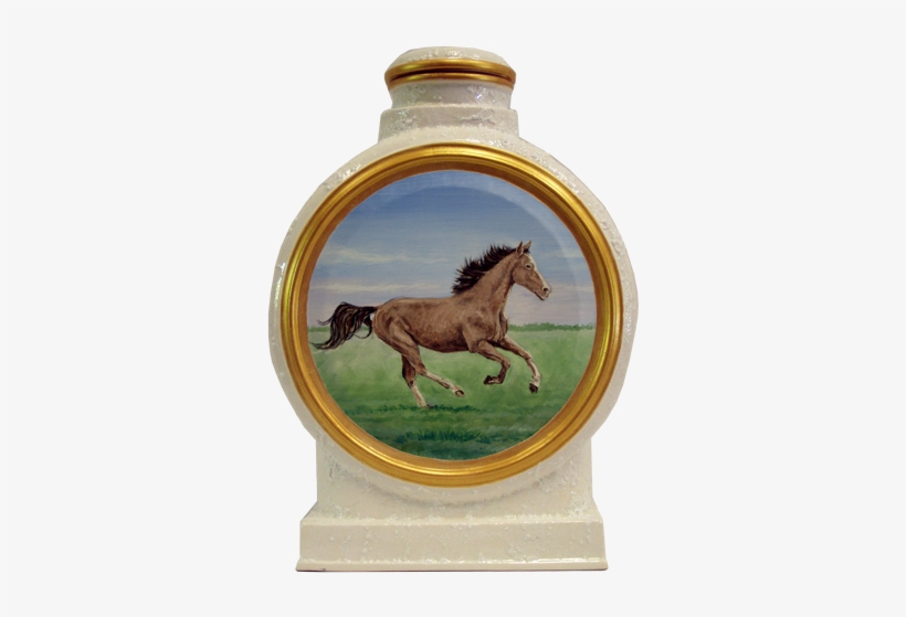 Custom Running Horse Portrait Memorial Urn - Horse, transparent png download