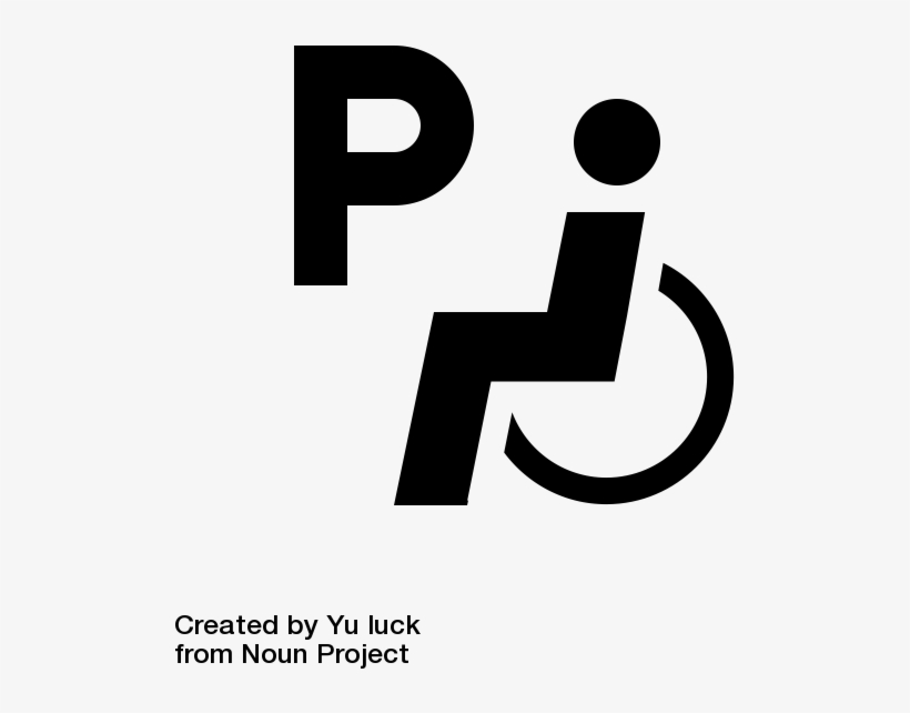 Icon For H&icapped Parking Showing The Letter P & A - Parking Lot, transparent png download
