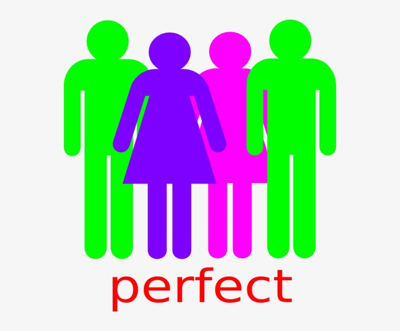 Clip Arts Related To - 2 Boy And 2 Girls, transparent png download