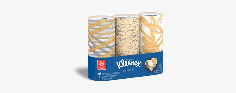 Kleenex® Perfect Fit Facial Tissues Are Great For Small - Kleenex Facial Tissues, Perfect Fit, 50 Sheets, Pack, transparent png download
