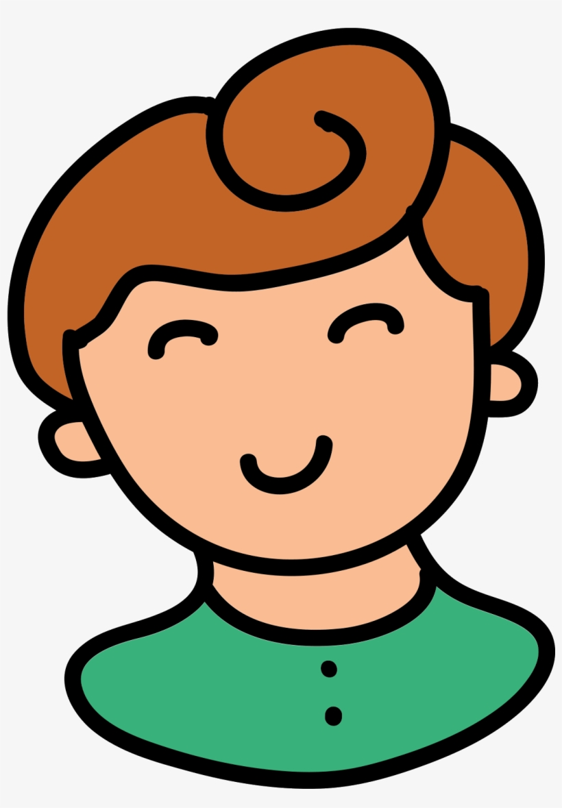 It's A Simplified Portrait Of A Head Bearing A Female - User, transparent png download