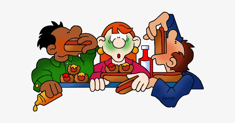 Eating Contest Clip Art - Phillip Martin Clipart Eating, transparent png download