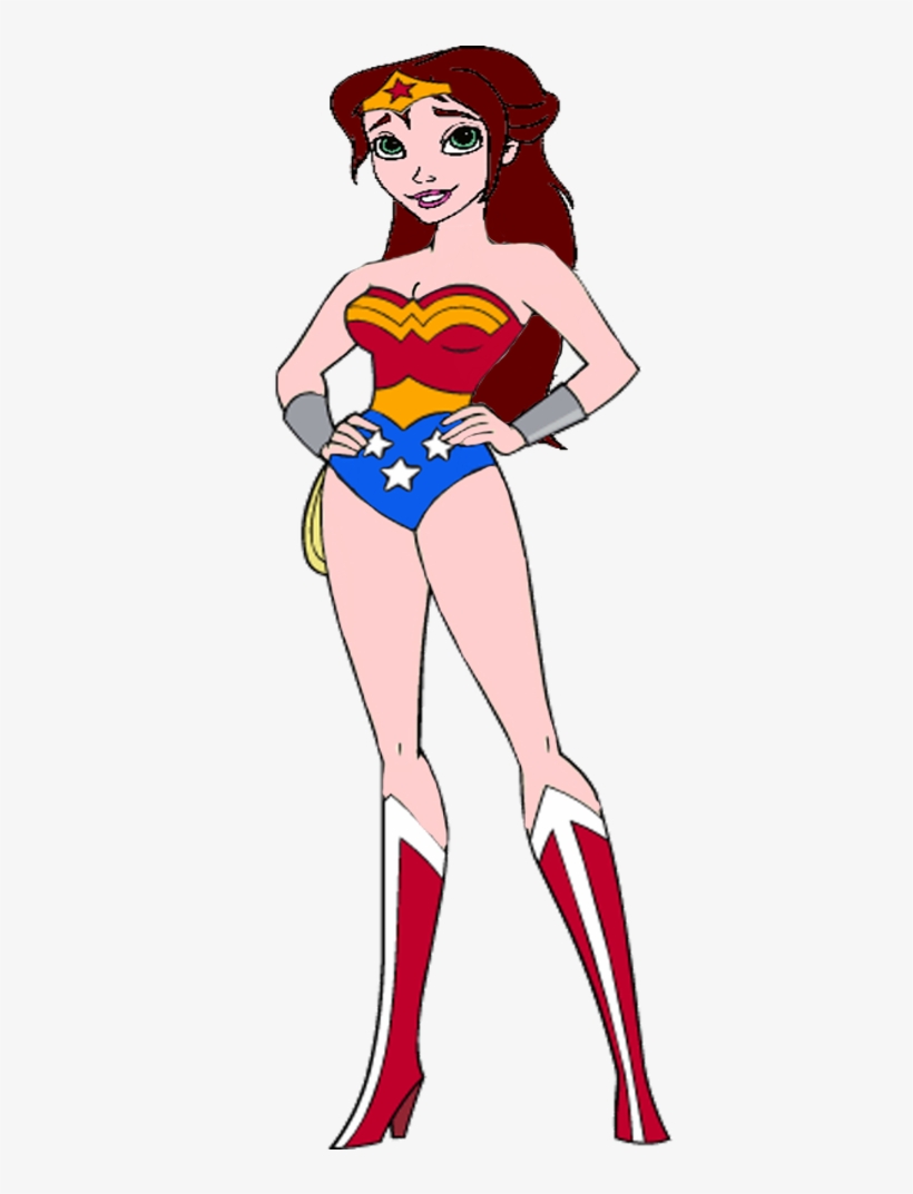 Wonder Woman Clipart Pdf - Ariel As Wonder Woman, transparent png download