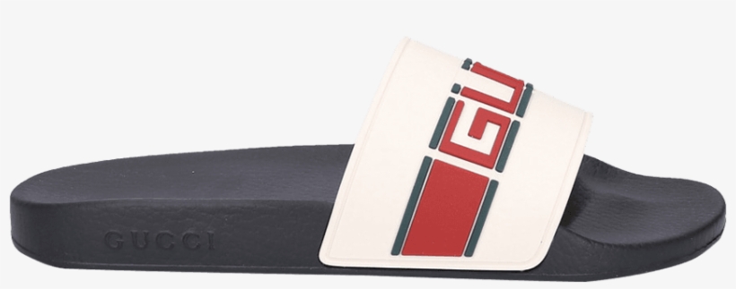 Gucci Stripe Rubber Slide Sandal - Slide, transparent png download