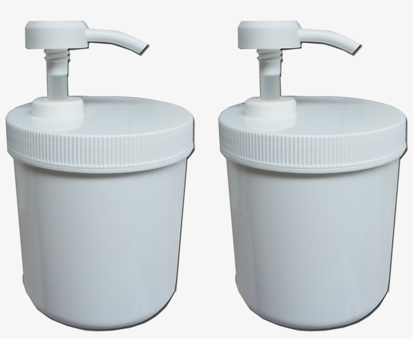 2 Pack Of 13 Ounce Jar With Pump Plastic Container - Container, transparent png download
