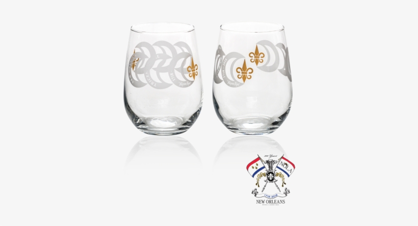 Tricentennial Sheared Fleur De Lis Stemless - Fleur-de-lis, transparent png download