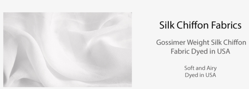 Silk Chiffon Fabric Our Silk Chiffon Has A Fabulous - Silk, transparent png download