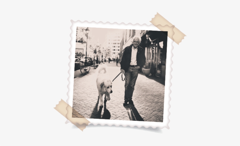 So We Control The Quality Of Our Products From Start - Old Man With Dog, transparent png download