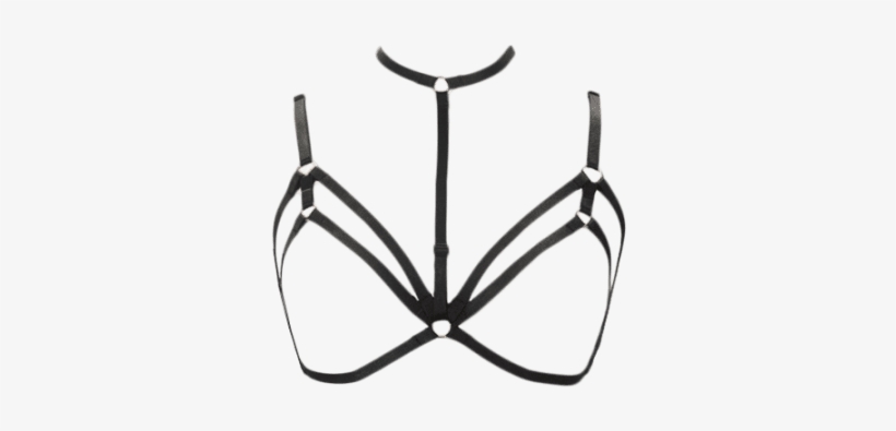 Harness Bra Bondage Layered Body Jewelry Necklace - Bondage Png, transparent png download