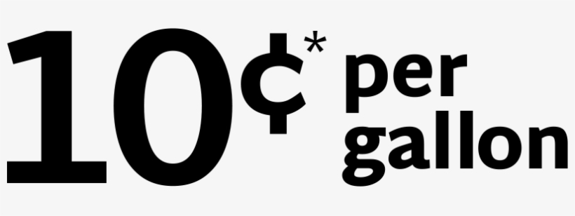 10¢* Per Gallon - 76, transparent png download