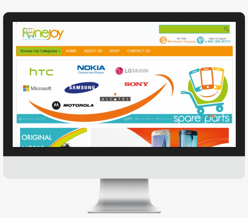 Ebay Store Design For Mobile Shop In Uk - Computer Monitor, transparent png download