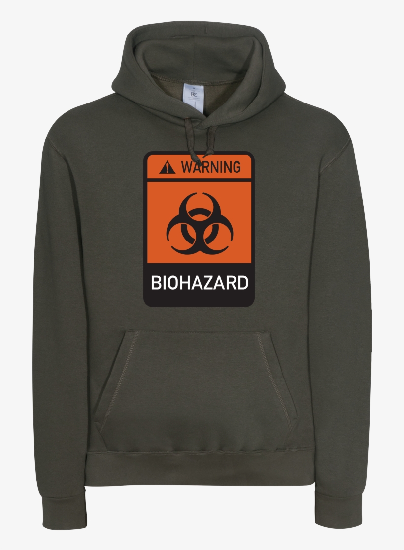 Biohazard Sweatshirt B&c Hooded - Hoodie, transparent png download