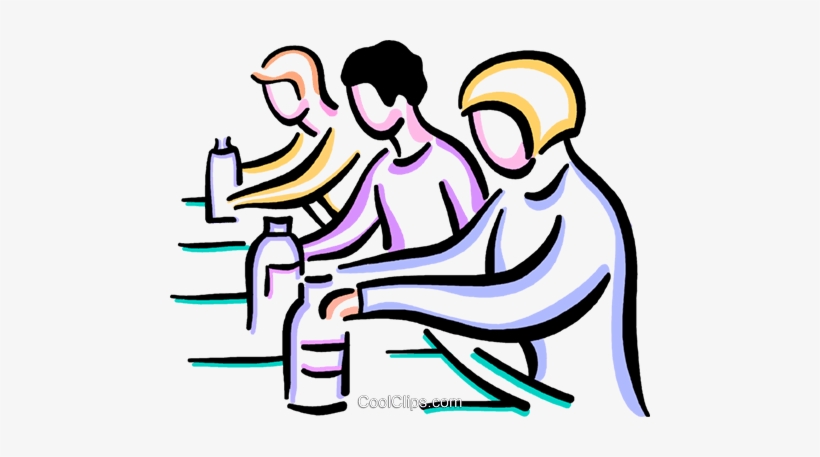 Workers On Assembly Line Royalty Free Vector Clip Art - Examples Of Secondary Industry, transparent png download
