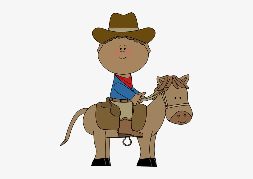 Cowboy - Black Cowboy Clip Art, transparent png download