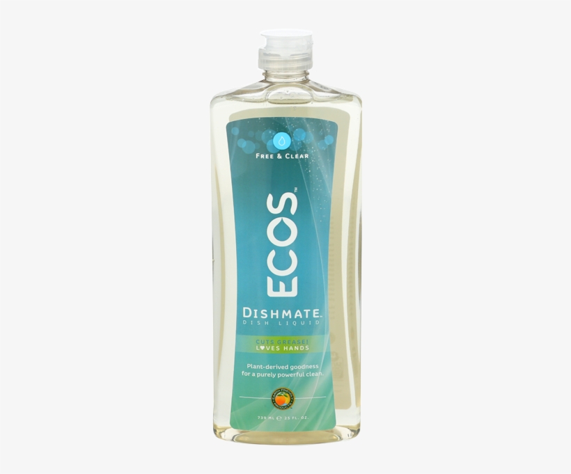 Ecos Dishmate Hypoallergenic Dish Soap Free & Clear - Earth Friendly - Ecos Dishmate Dish Liquid Free, transparent png download