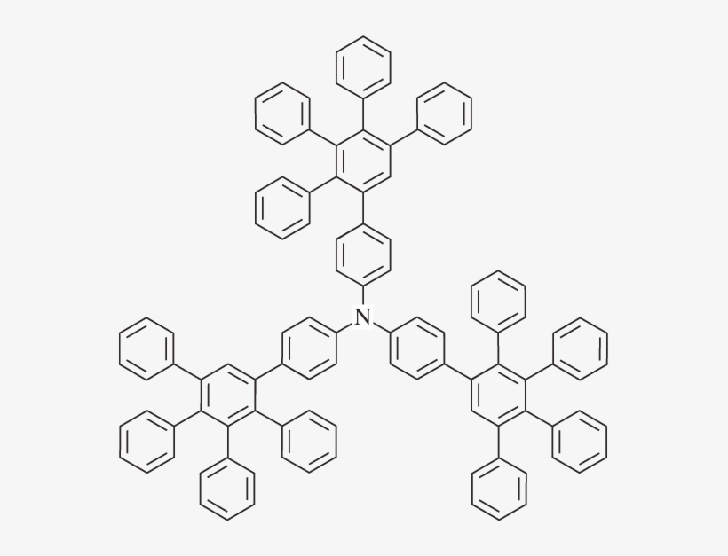 Schematic Of A Starburst Dendrimer - Aniline, transparent png download
